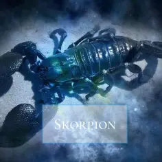 Skorpion w kosmicznej scenerii, zapowiedź horoskopu na 2026 rok.